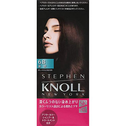 STEPHEN KNOLL Color Couture Liquid Hair Color for Gray Hair 6B Medium Brown, 1 Application