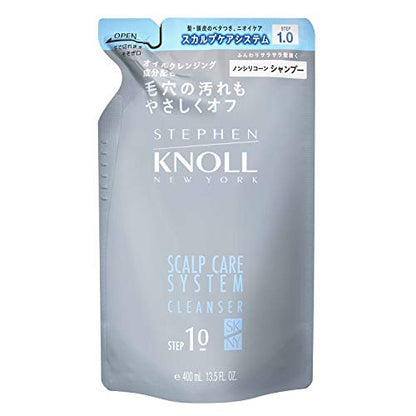 STEPHEN KNOLL Scalp Care System Cleanser Shampoo Colorless Refill 400 Milliliters (x 1)