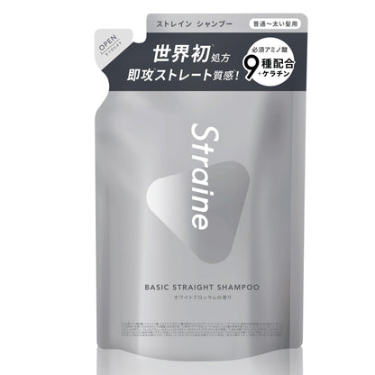Straine Basic Straight Shampoo White Blossom Scent Refill 400ml