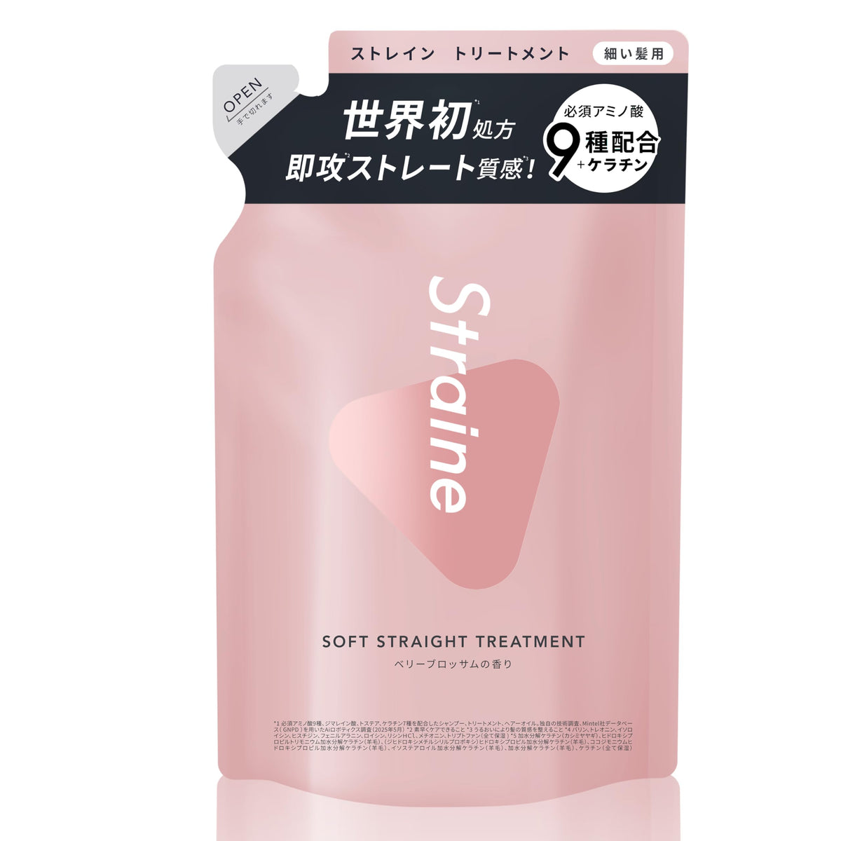 Straine Soft Straight Treatment Refill 300ml with Berry Blossom Scent