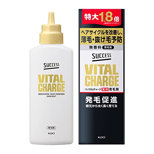 [Amazon.co.jp Exclusive] Success Vital Charge Medicinal Hair Growth Agent 360ml Extra Large Approximately 1.8 Times [Quasi-Drug] Contains Unique Active Ingredient [t-Flavonoid] Hair Growth Promotion