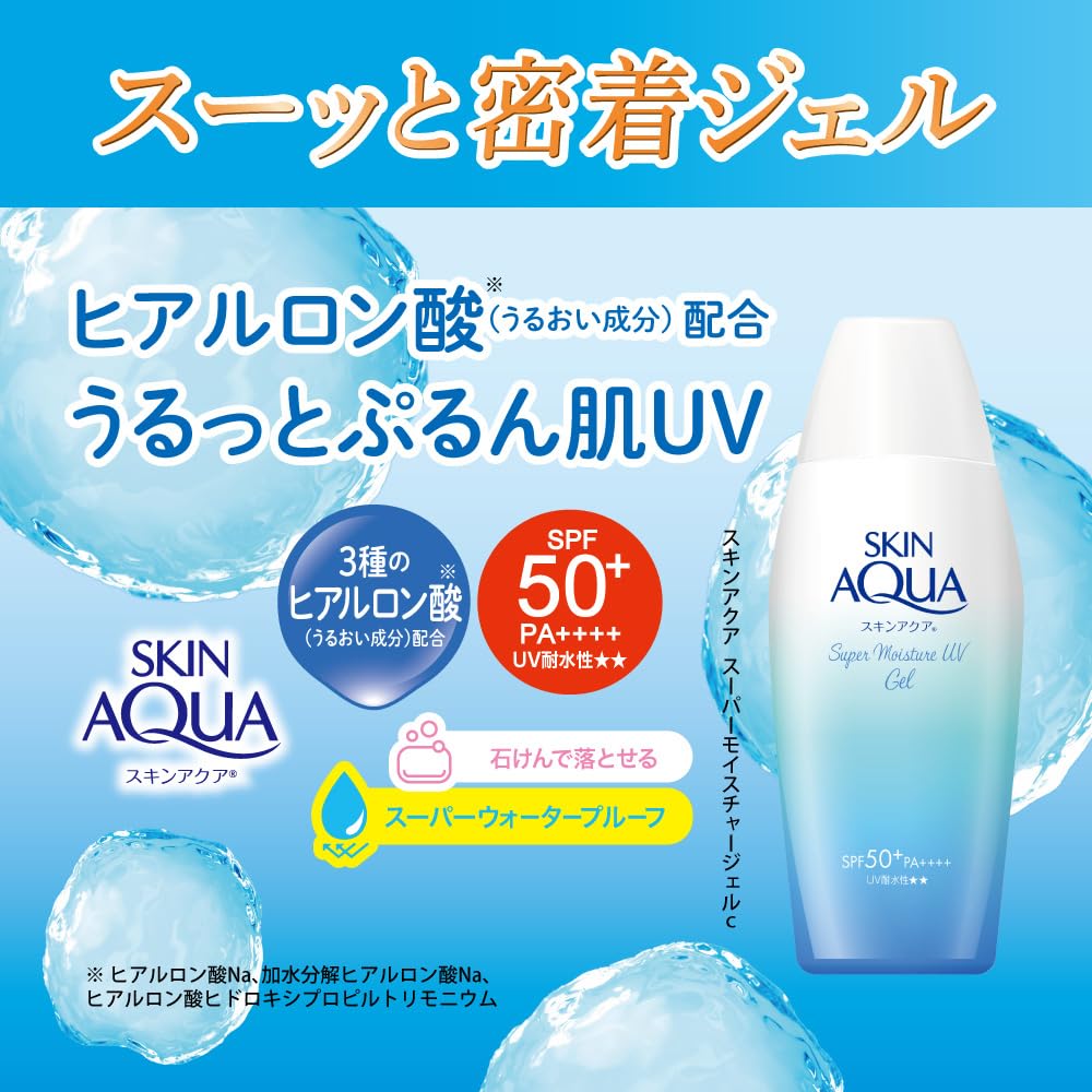 Skin Aqua Super Moisture UV Gel Sunscreen 110g for Japanese Skincare