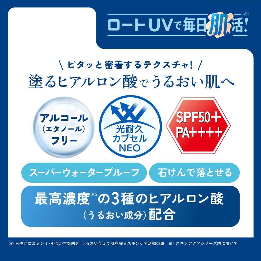 SKIN AQUA Hyaluronic Serum UV SPF50+ Fragrance-Free Gel 80g
