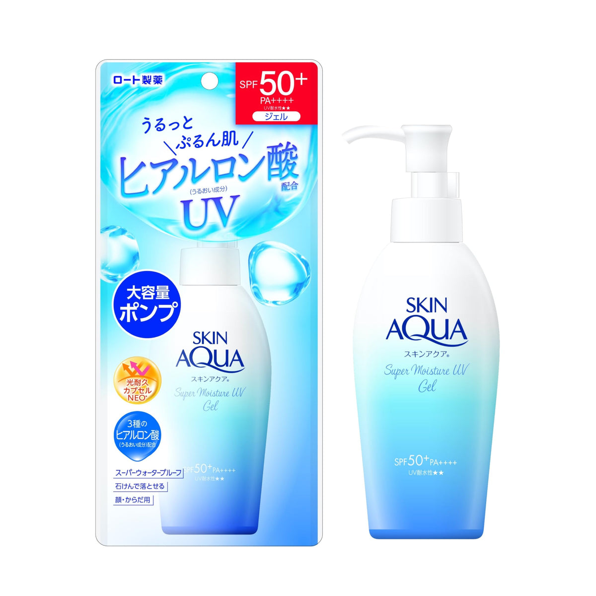 Skin Aqua Super Moisture Gel SPF50+ 140g for Japanese Skincare