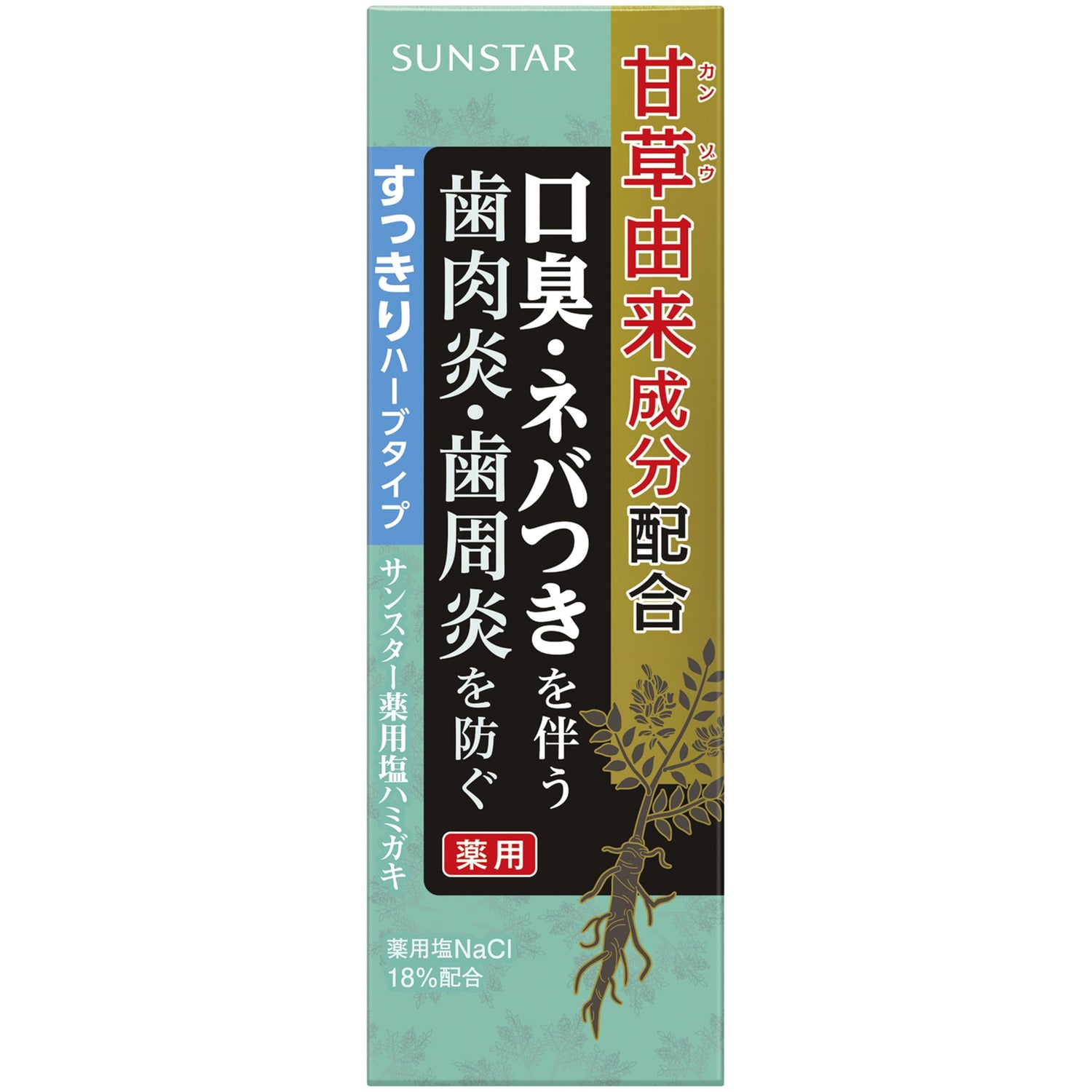 Sunstar Medicinal Salt Toothpaste Refreshing Herb Type 85g Quasi-Drug
