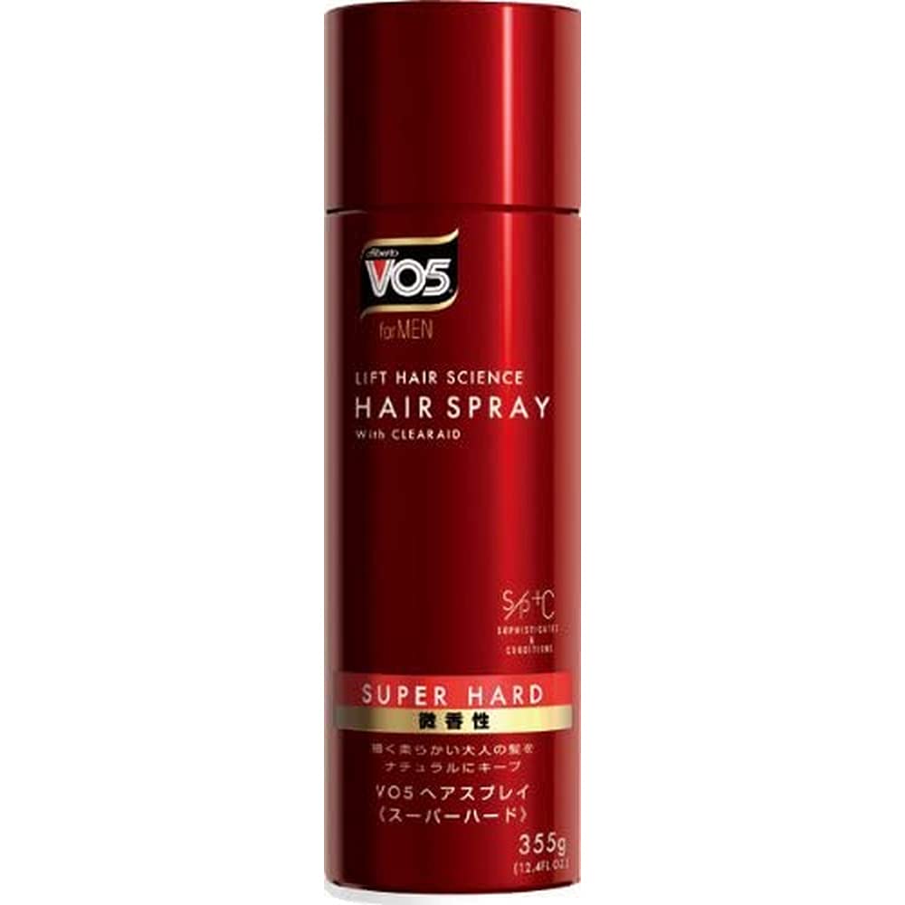 sunstar サンスター VO5 for MEN ヘアスプレー (スーパーハード) 微香性 355g スタイルキープ スタイリング剤 ワックス併用 メンズ