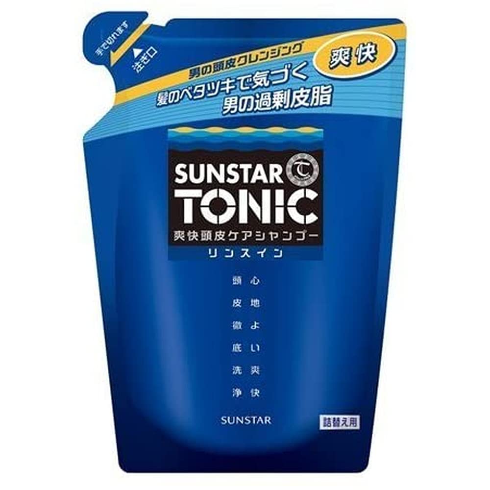SUNSTAR TO NIC Shampoo Tonic Recharge 340mL pour un soin du cuir chevelu frais
