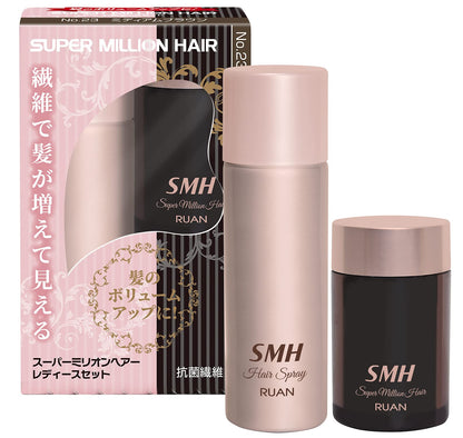 Super Million Hair Ladies Set Medium Brown No.23 with Spray
