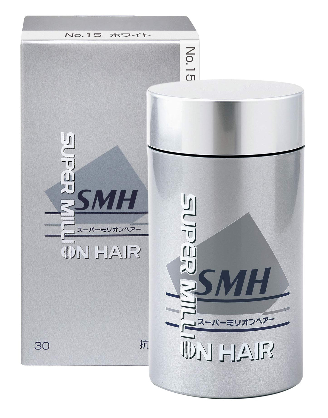 Super Million Hair 30g (No.15 White) Thinning Hair Hair Loss Alopecia Areata Gray Hair Solution Hair Powder for Hair Scalp Parting Hairline Concealer Gray Hair Concealer