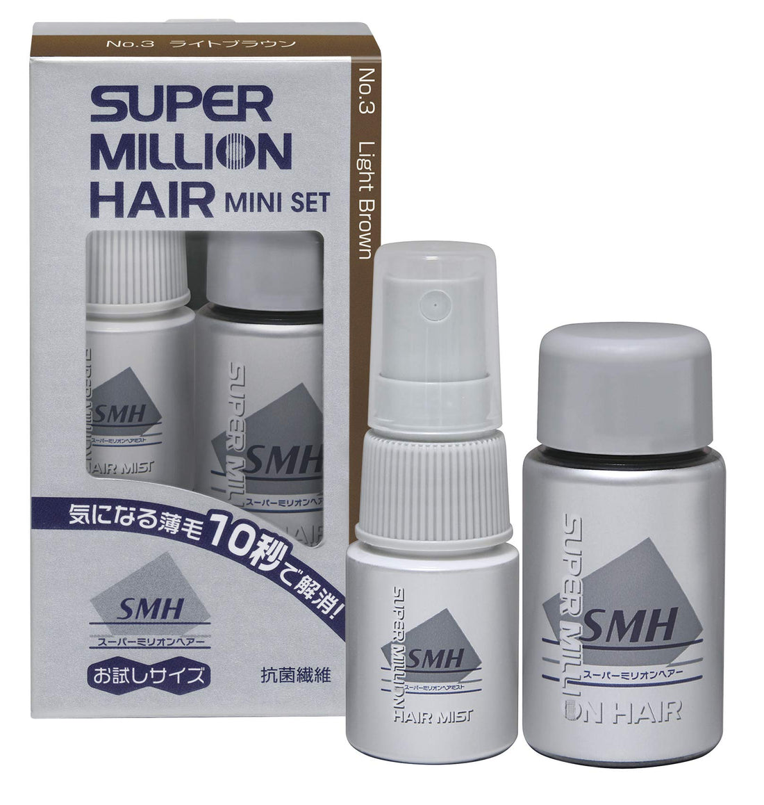 Super Million Hair Mini Set No.3 Light Brown 5g + Mist 15mL