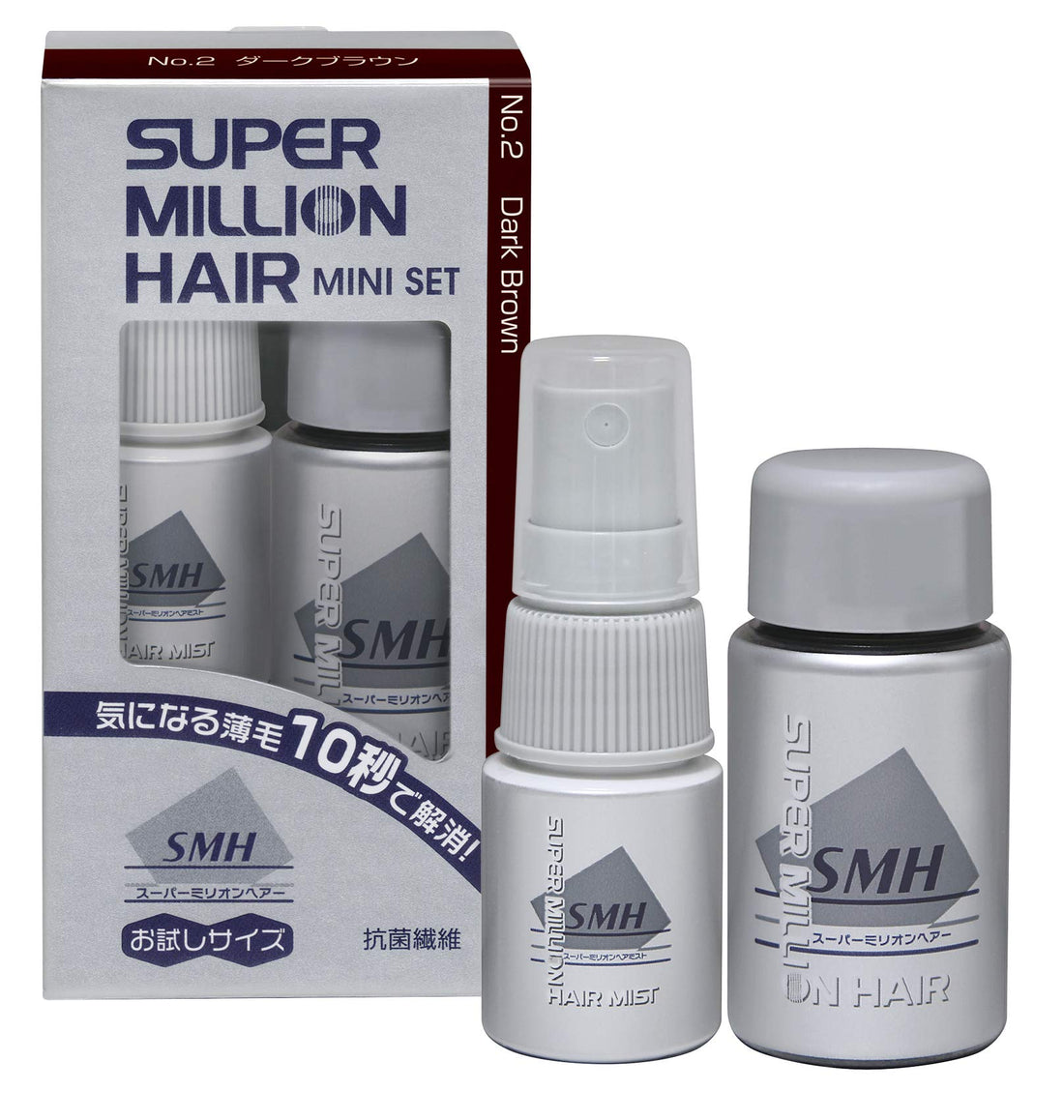 Super Million Hair Mini Set No.2 Dark Brown Easy Application