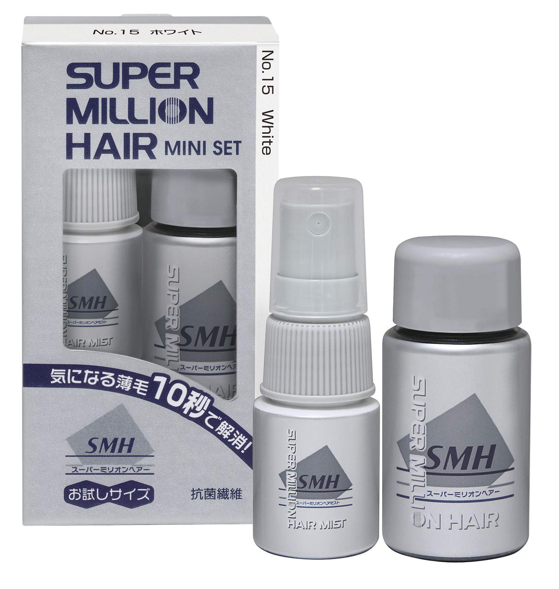 Super Million Hair Mini Set White 5g and Mist 15mL for Thinning Hair