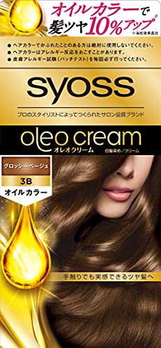 syoss Oleo Cream Gray Hair Color 3B Glossy Beige 1 Count (x 1)
