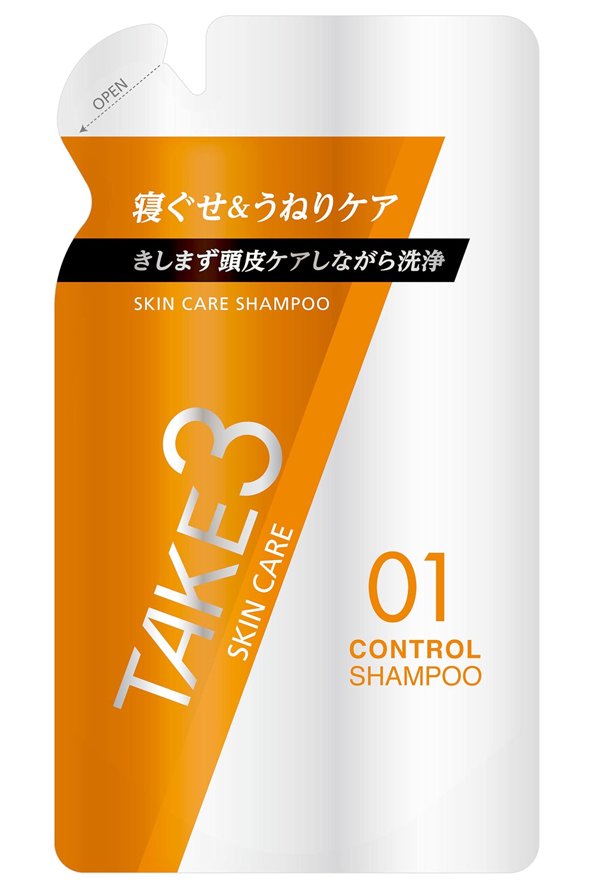TAKE3 Control Shampoo Refill for Gentle Moisture 320mL