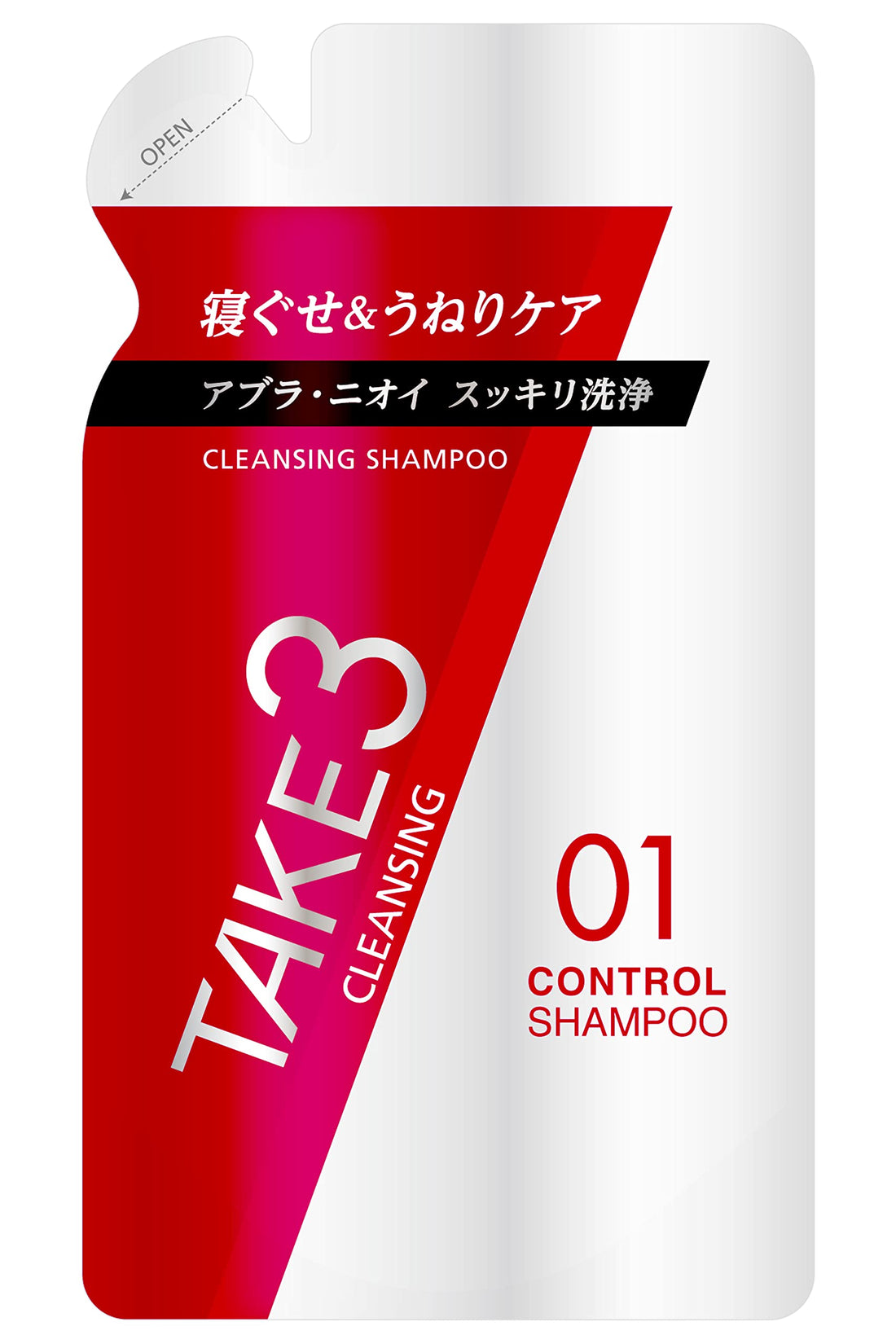 TAKE3 Control Shampoo Refill for Oily Hair 320ml
