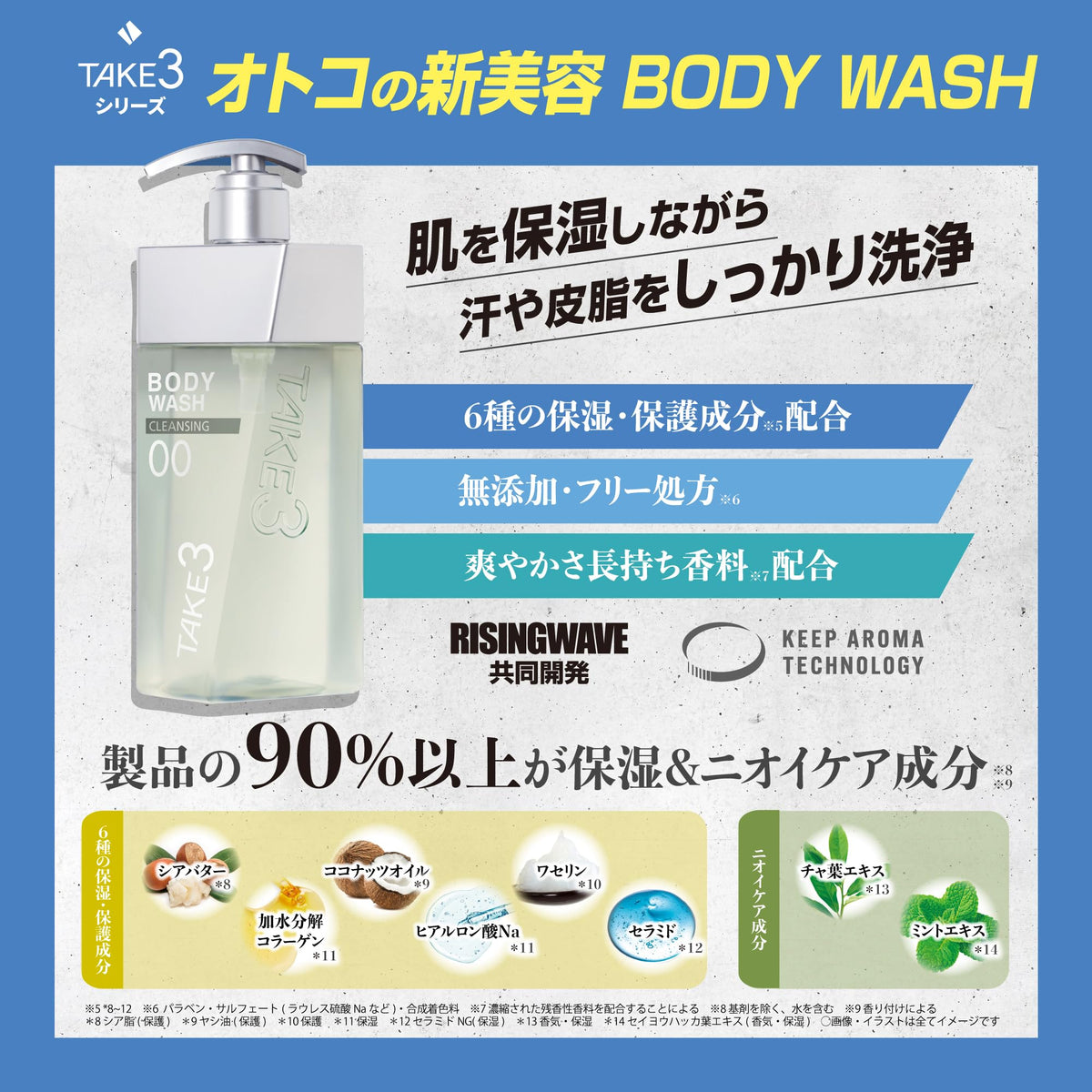 TAKE3 Control Shampoo Refill for Oily Hair 320ml