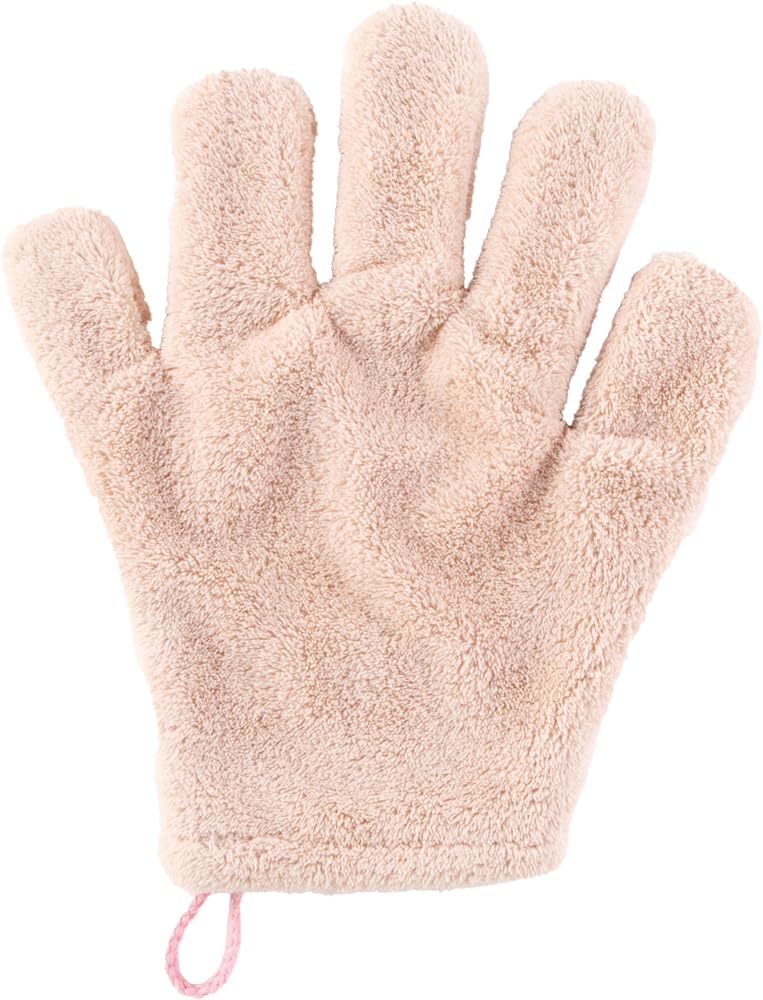 Honda Towel Microfiber Hair-Drying Glove, Approx. 5x Absorbency, Soft and Fluffy, Pink, Free Size, 03&