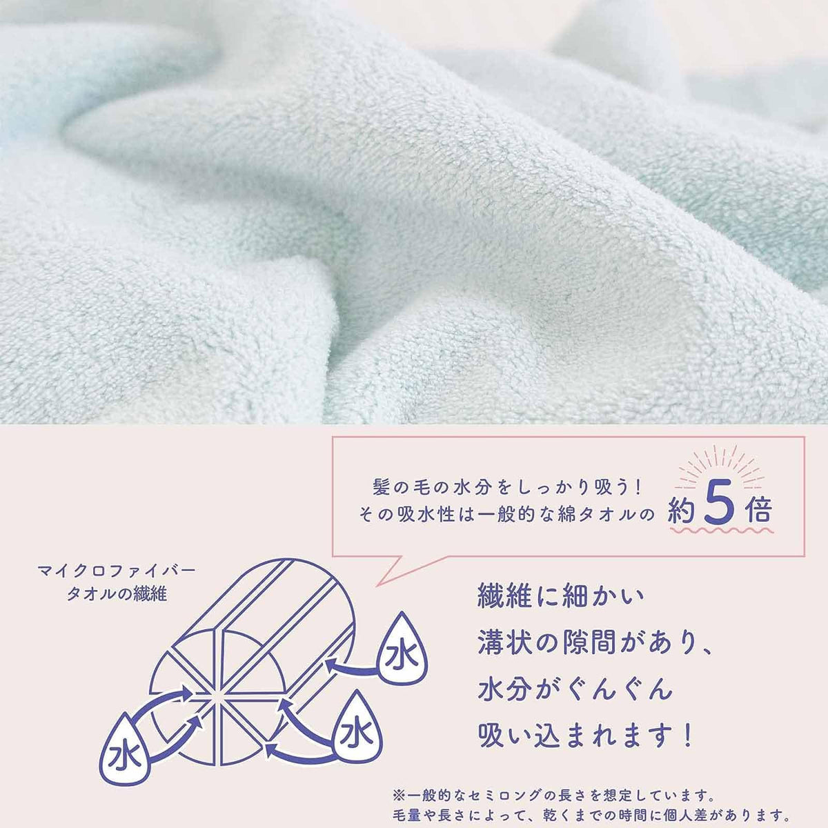Honda Towel Quick Hair Dry Towel 40x100cm Green