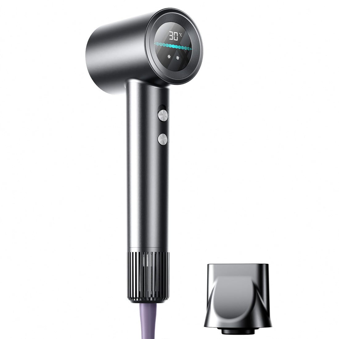 TAREASS Hair Dryer, 2026 Temperature and Airflow Display, AI Temperature Control, 1300W