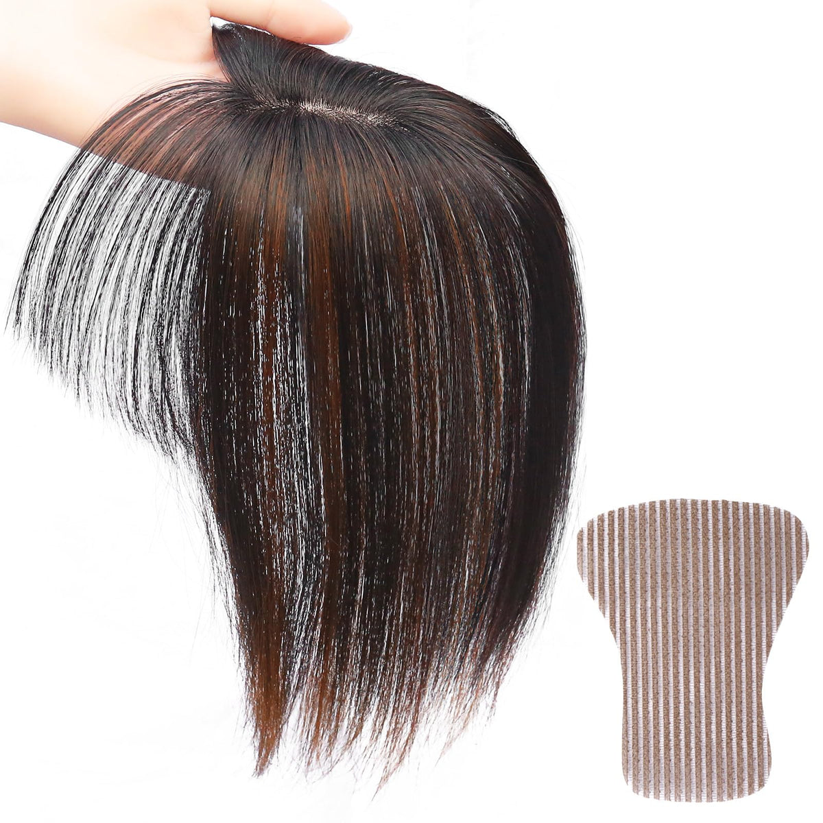 TefuRe Hair Wig with Natural Scalp and Brown Color