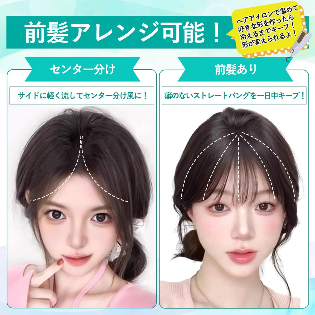 TefuRe Hair Wig for Parting 100% Human Hair Milky Blonde