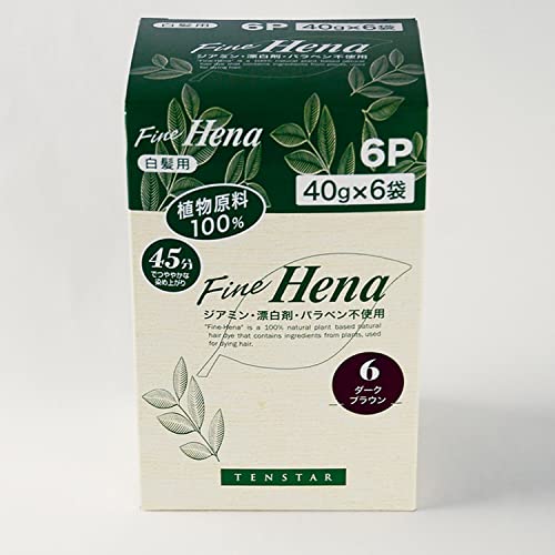 TenStar Fine Henna 6P <Dark Brown>