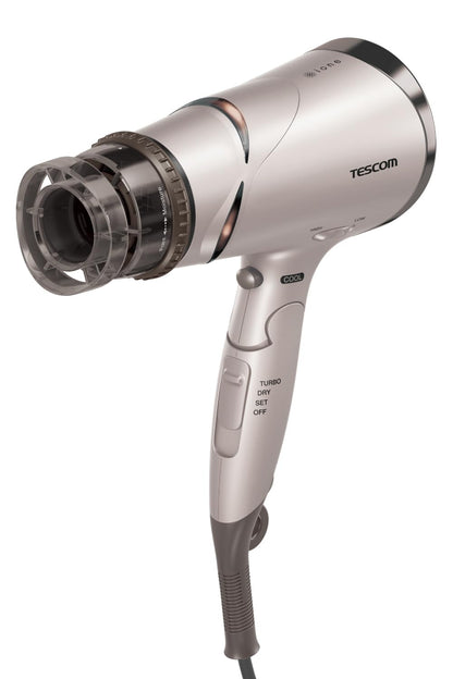 TESCOM Hair Dryer with Negative Ion and Folding Design for Quick Drying