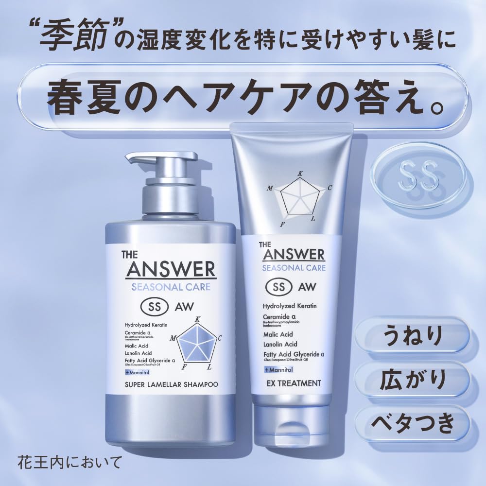 THE ANSWER Seasonal Care SS Super Lamella Shampoo and EX Treatment Pillow 12ml+12g