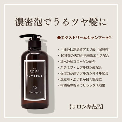 THE LUXURY ORIGINAL EXTREME Hair Care Set with Argan Oil 500ml 480g
