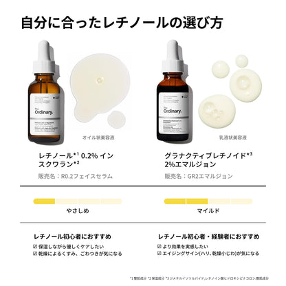 the ordinary Retinol 0.2% in Squalane 30ml Lightweight Serum