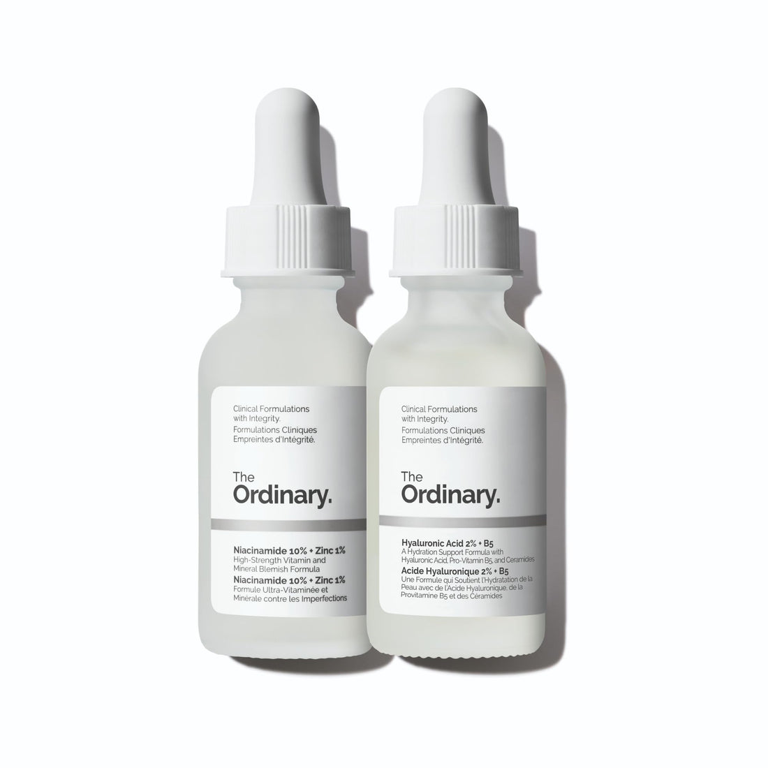 the ordinary Skincare Support Set with Niacinamide and Hyaluronic Acid