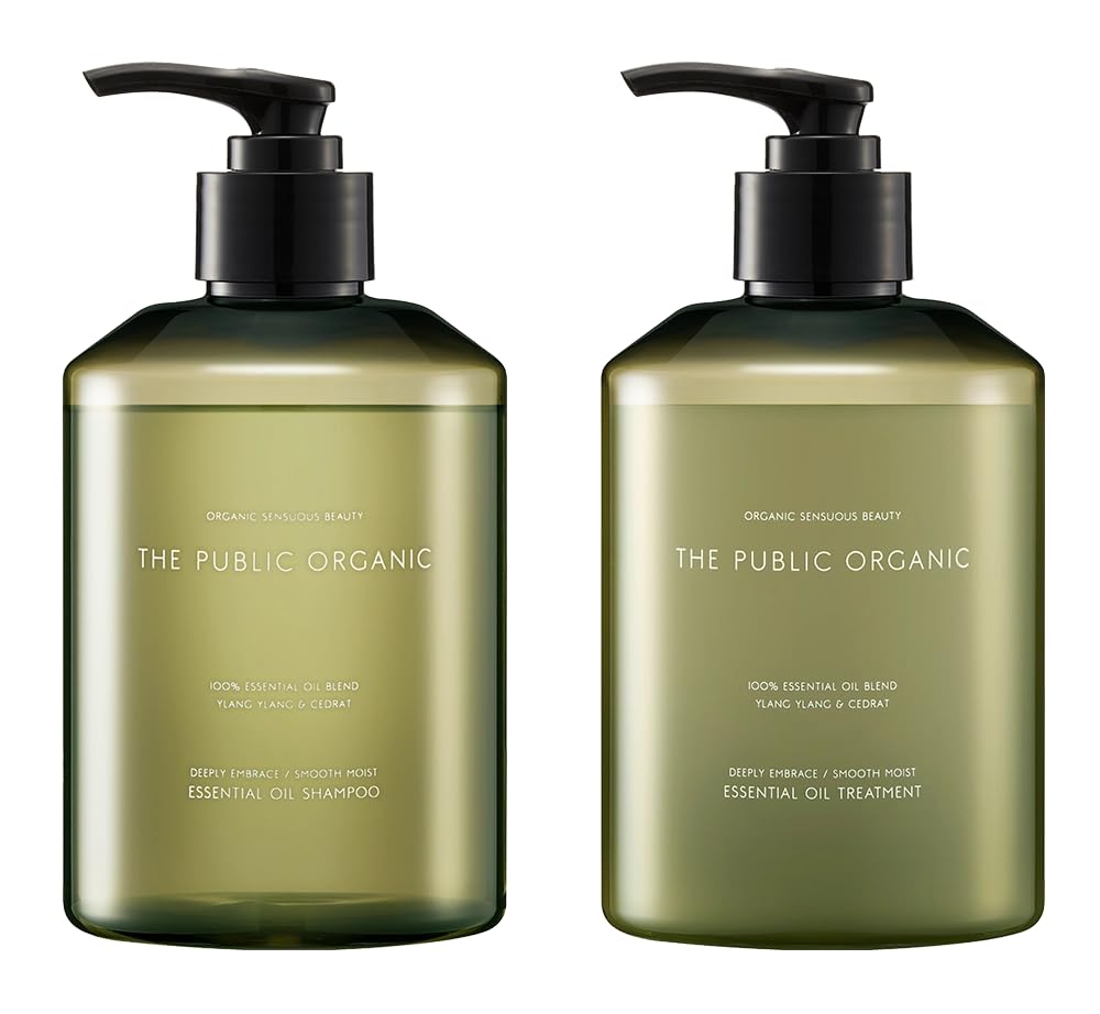 THE PUBLIC ORGANIC Shampoo and Treatment Set Deeply Embrace Smooth Moist 400ml