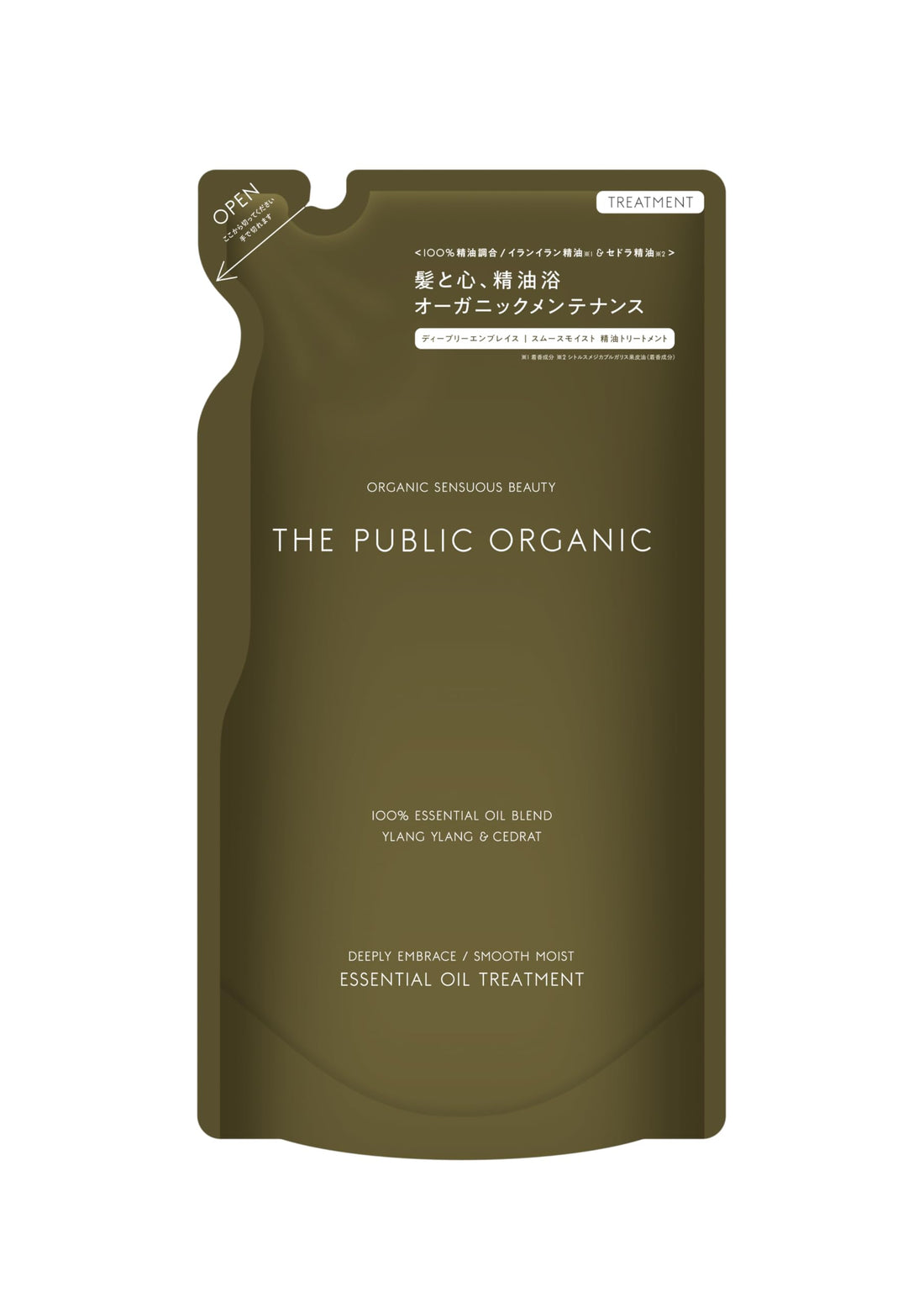 THE PUBLIC ORGANIC Deeply Embrace Smooth Moist Treatment Refill 340mL