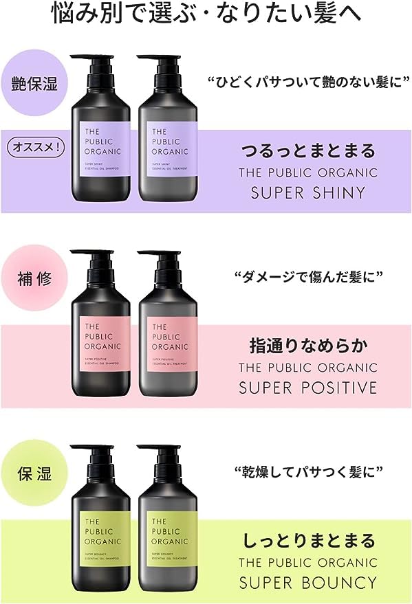 THE PUBLIC ORGANIC Super Shiny Hair Treatment Refill 400mL