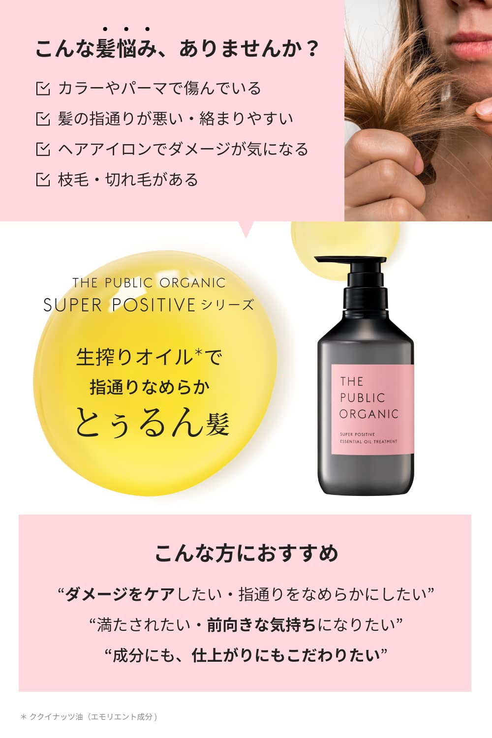 THE PUBLIC ORGANIC Hair Treatment Super Positive 480ml