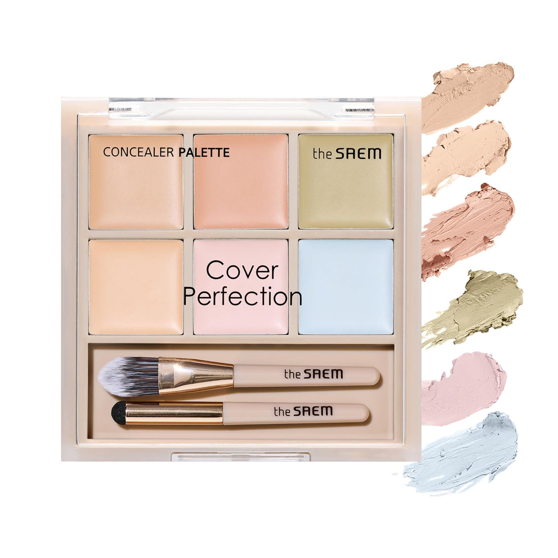 The Saem Cover Perfection Concealer Palette 02 Light Peach