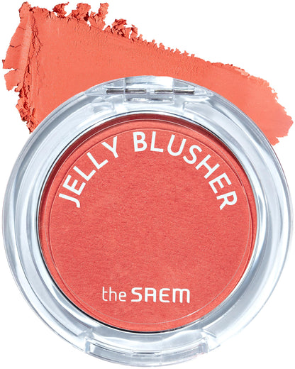 The Saem Jelly Blusher Dazzling Orange 4.5g Vibrant Color