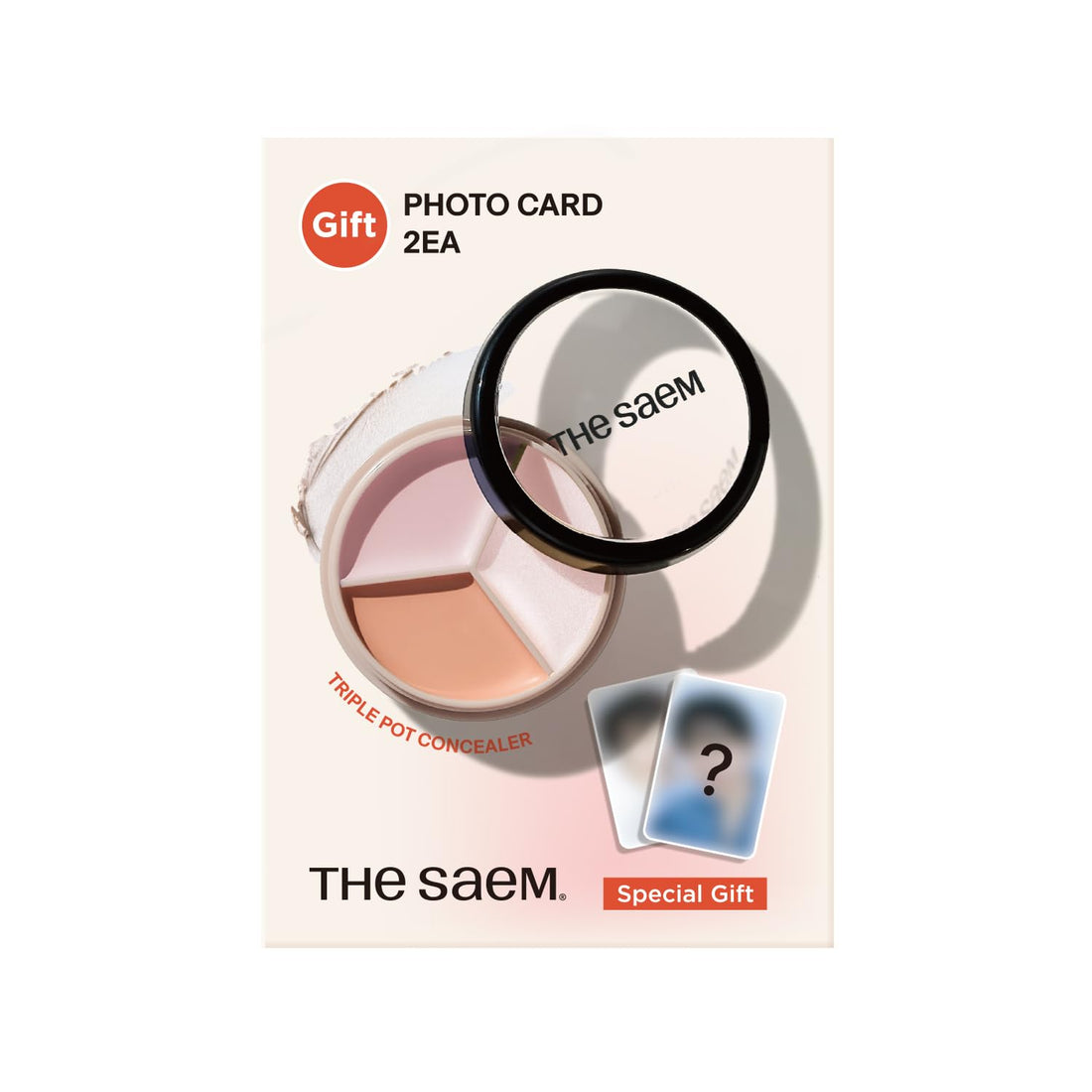 The Saem Cover Perfection Triple Pot Concealer 05 Dark Up Beige