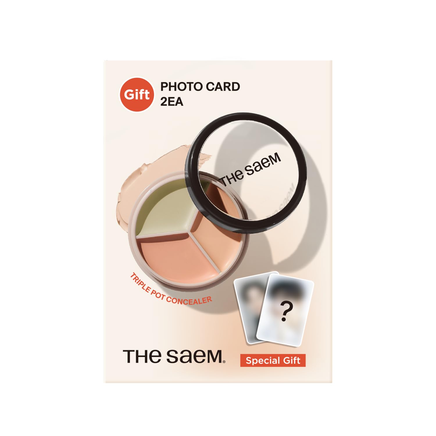 The Saem Multi Play Pot Concealer 01 Collect Beige 3-in-1 Formula