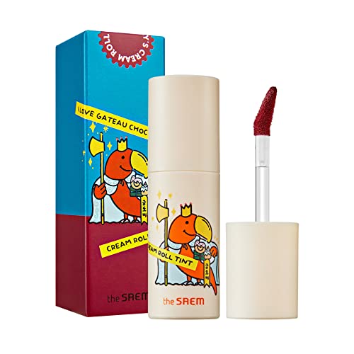The Saem Seoul Parrot Semi-Matte Cream Roll Tint Gato Chocolate 06