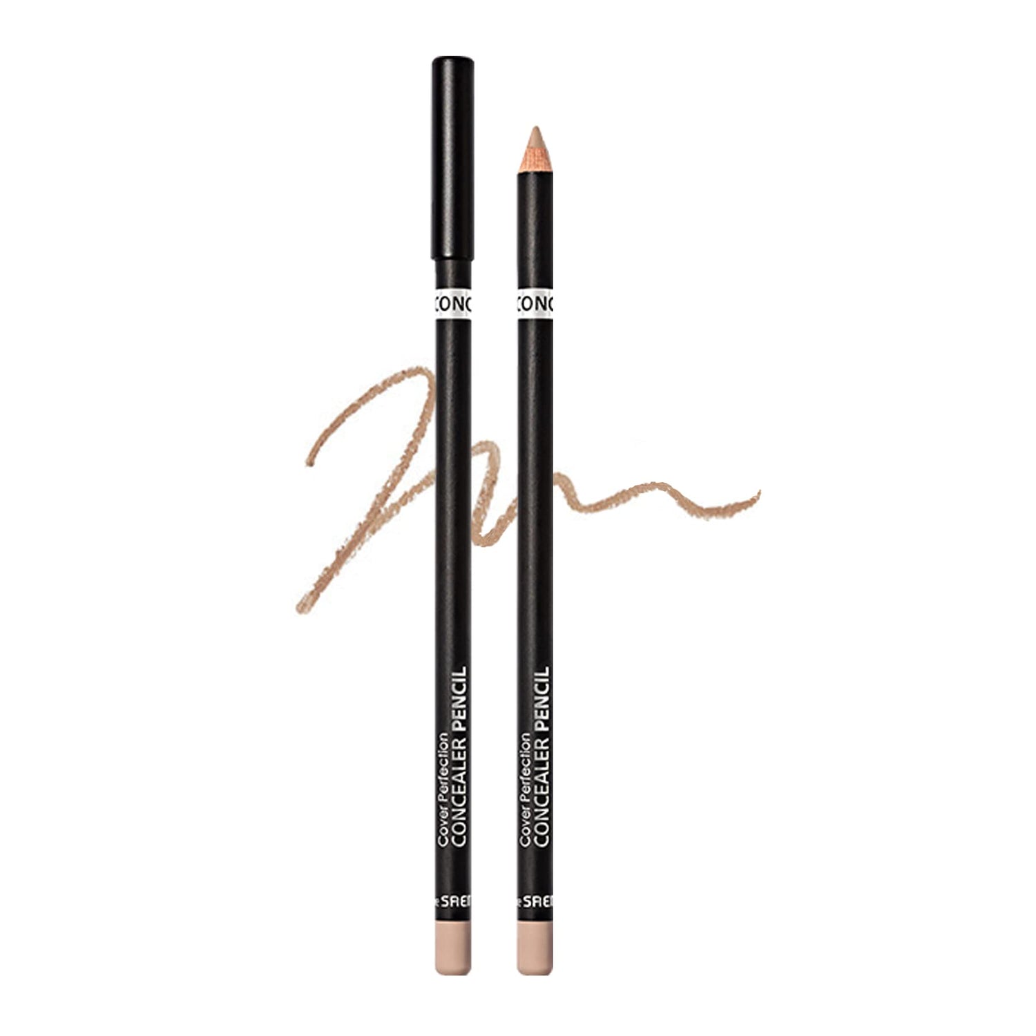 The Saem Cover Perfection Concealer Pencil Contour Beige 1168 with Sharpener