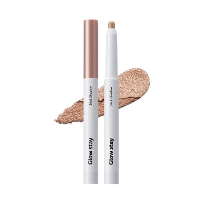 The Saem Official Japan Glow Stay Stick Shadow BR01 Mocha Bebe 1131 Shimmer &amp; Glitter Shadow