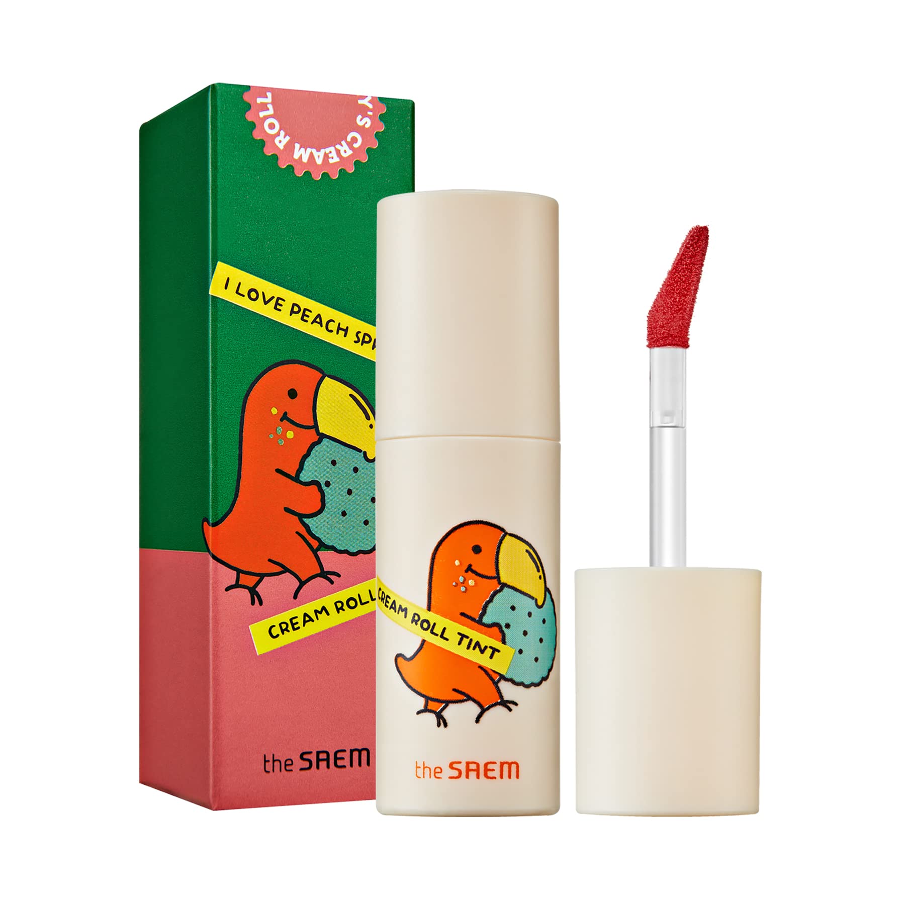The Same Official Japan "Seoul Parrot" Semi Cream Roll Tint 03 Peach Spread 1171