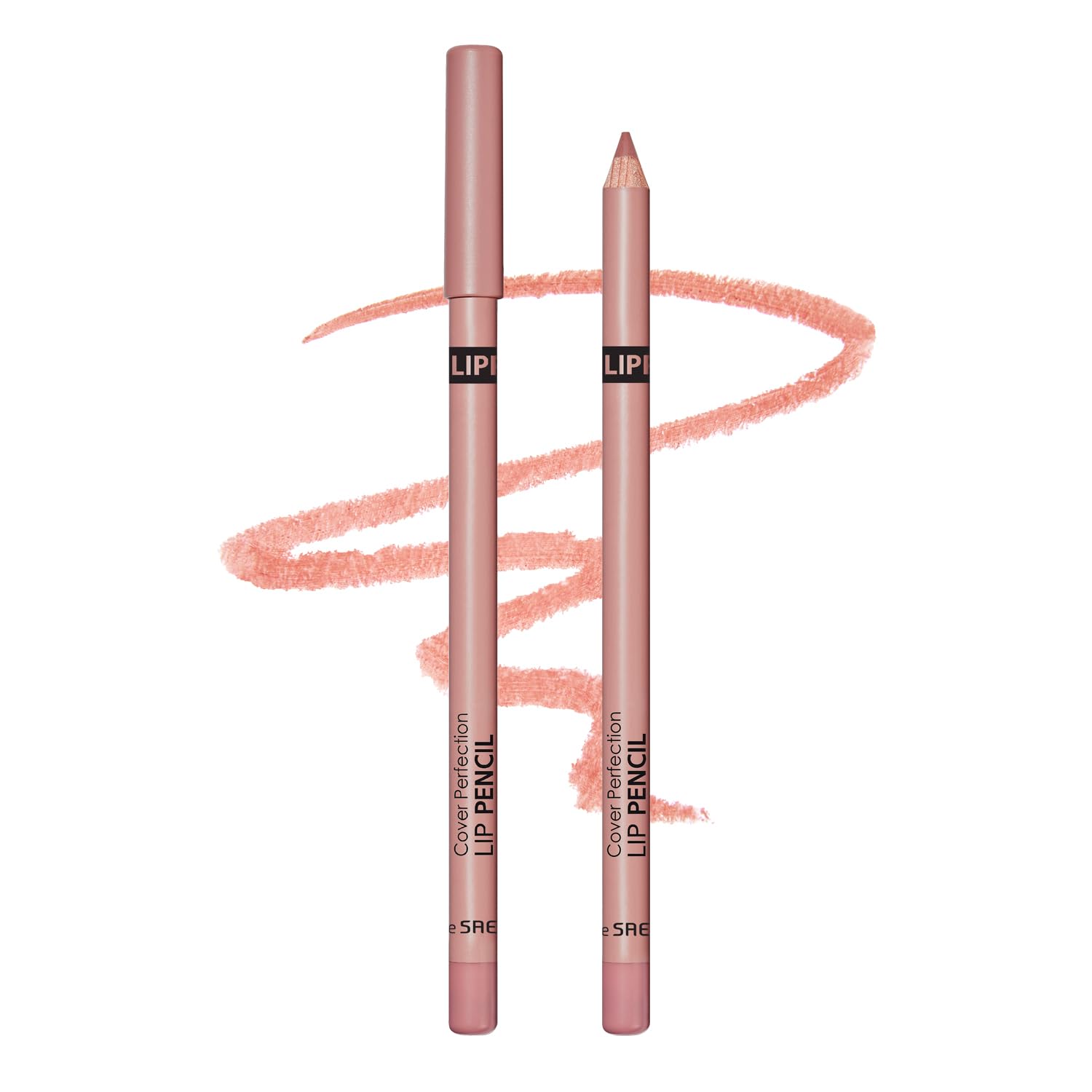 The Saem Official Japan Cover Perfection Lip Pencil with Sharpener 02 Rosy 1187