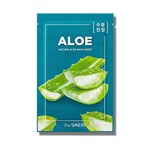 The Saem Official Japan Natural Mask Sheet Aloe 0063 1 Sheet Face Pack Face Mask Beauty Mask Korean Cosmetics