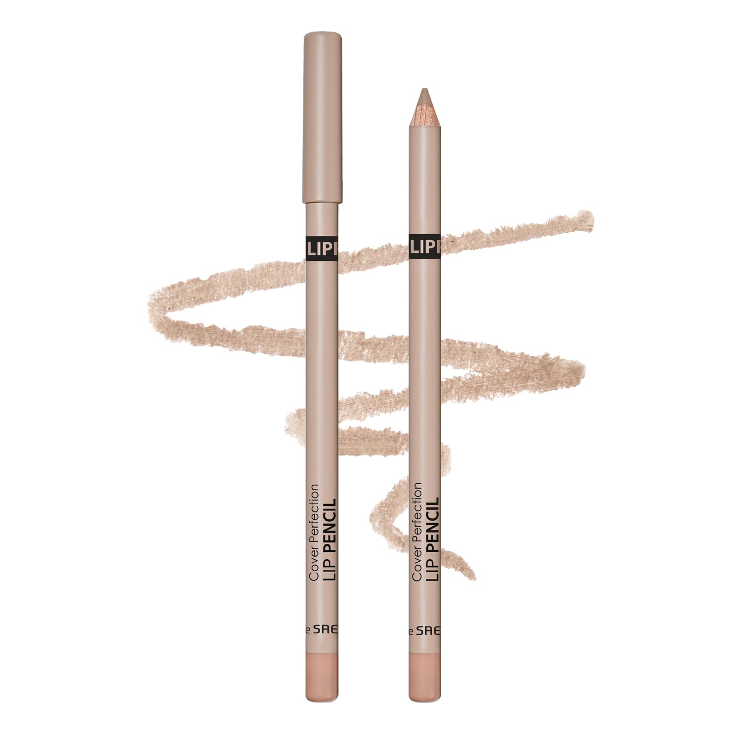 The Saem Official Japan Cover Perfection Lip Pencil with Sharpener 06 Oats 1191