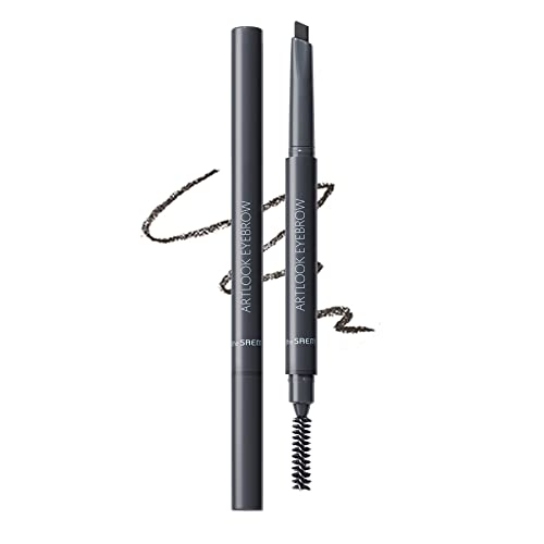 The Saem Crayon à sourcils 2WAY Art Look 04 Gris noir