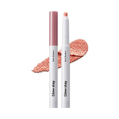 The Saem Glow Stay Stick Shadow PK01 Rose Seduction Shimmer Shadow