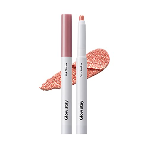 The Saem Glow Stay Stick Shadow PK01 Rose Seduction Shimmer Shadow