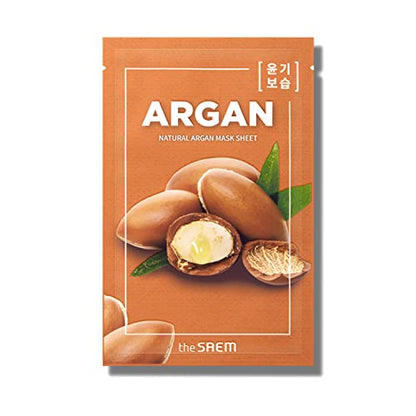 The Saem Natural Mask Sheet Argan Oil Face Pack for Radiant Skin